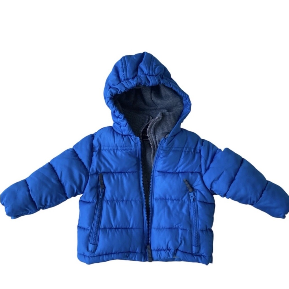 Rothschild Puffer Winter Jacket Hooded Blue Ocean 12 Months Toddler Bably NWT